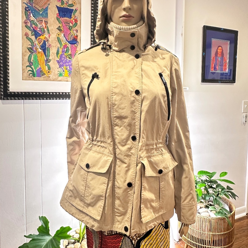 Michael Kors Rain Coat in Kakhi
